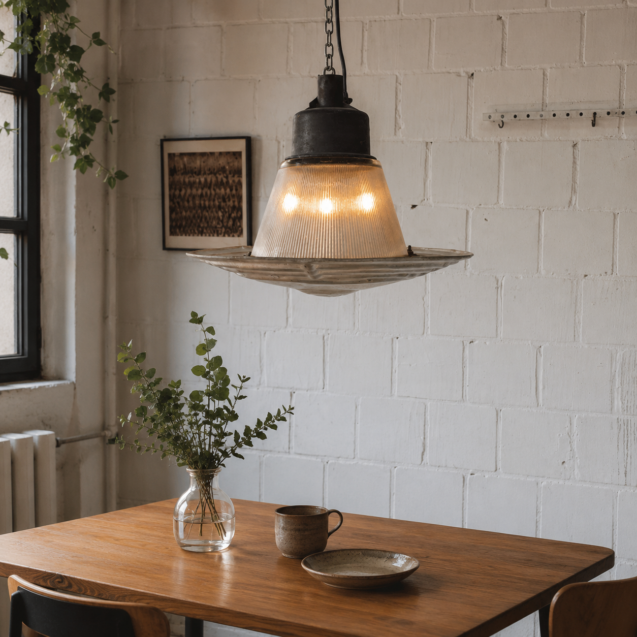 Vintage Polish Industrial Road & Park Pendant Light — PRL — 1960s/70s, image 2